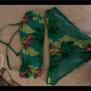 Women’s Tropical Bandeau Bikini Set